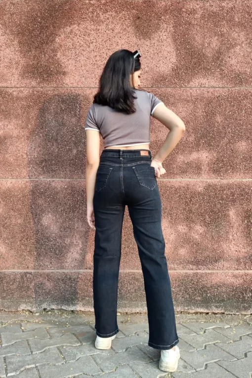 Charcoal Straight Jeans - Image 4