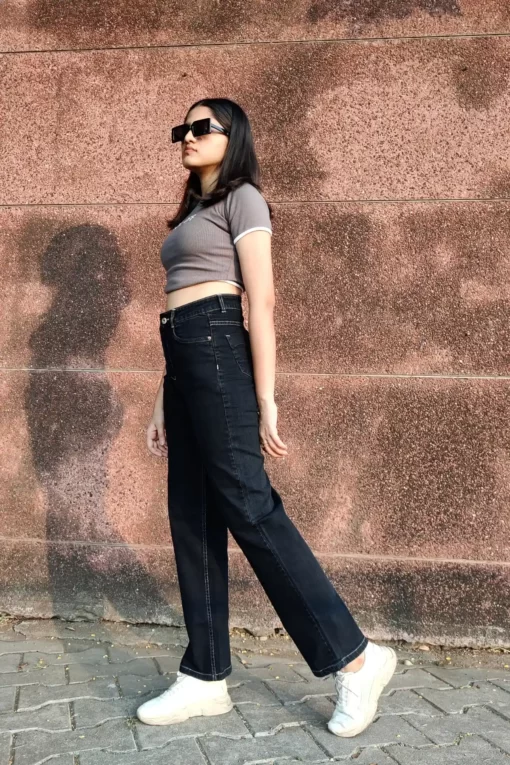 Charcoal Straight Jeans - Image 2