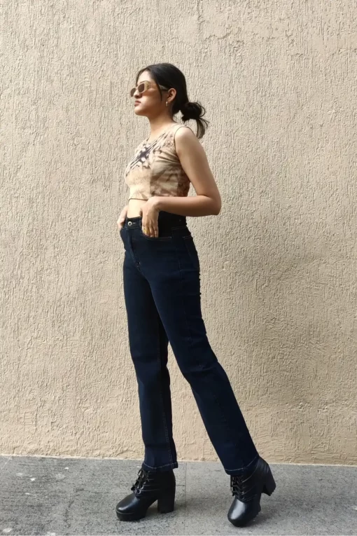 Dark Wash Straight Jeans - Image 2