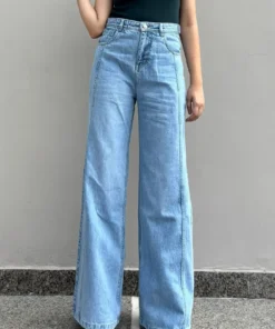 Seam Seeker Wide leg in Snow Blue